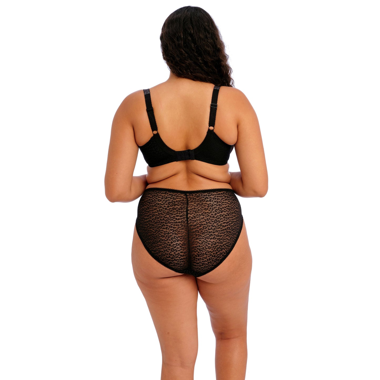 Elomi - Lucie Black High Leg Brief - EL4496