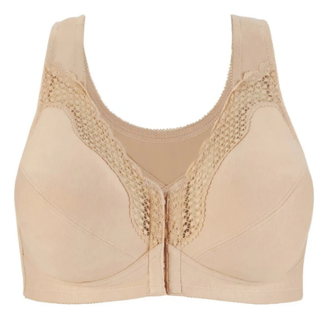 Exquisite Form - Front Close Cotton & Nylon Posture Support Bra - 5100531