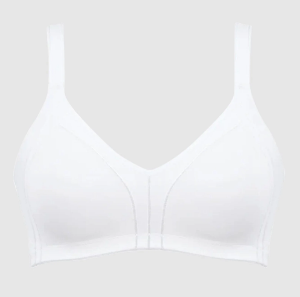Naturana - Side Smoothing Wire Free Minimiser Bra- White - 5632