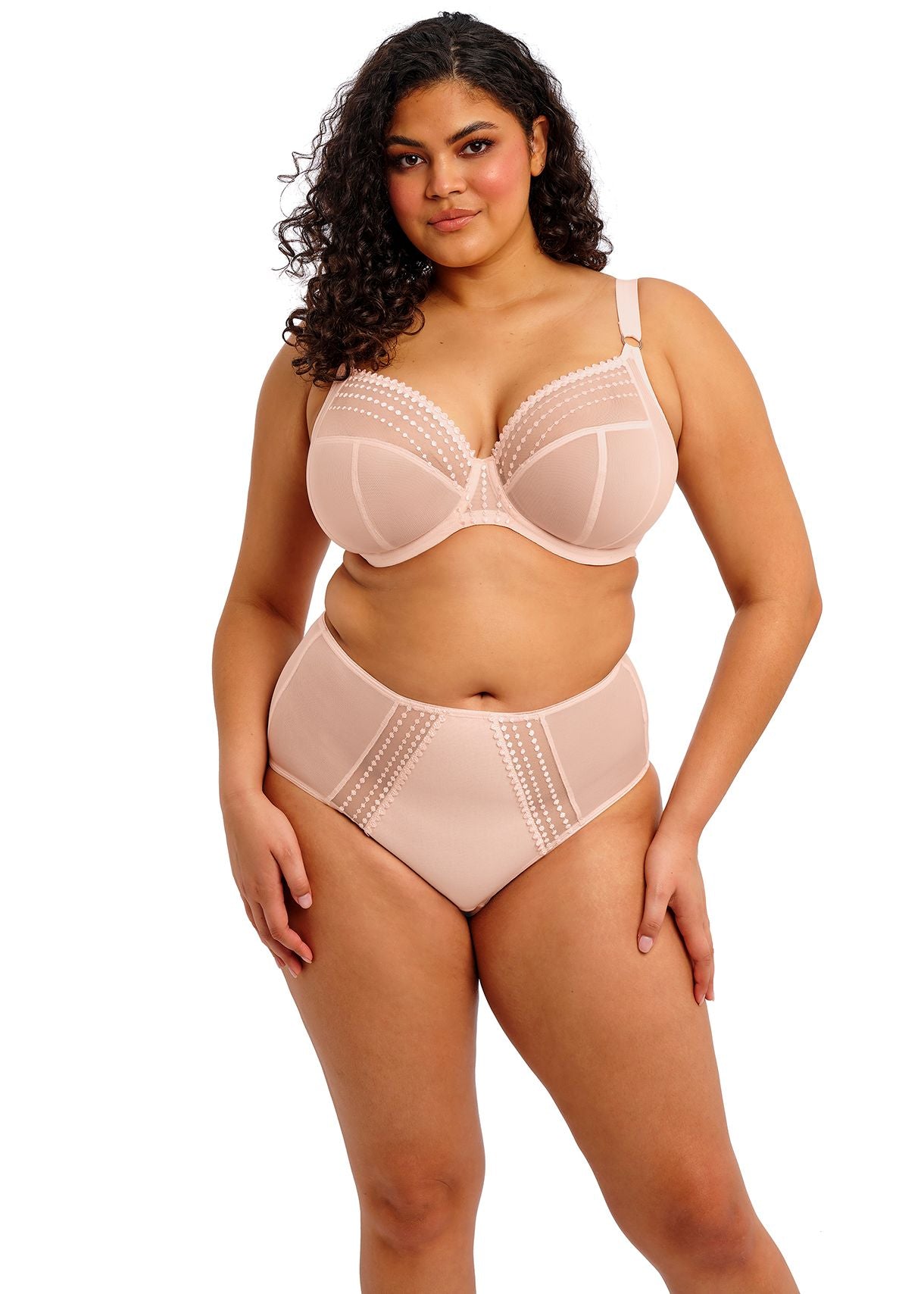 Elomi - Matilda Plunge Bra - Pearl Blush - EL8900