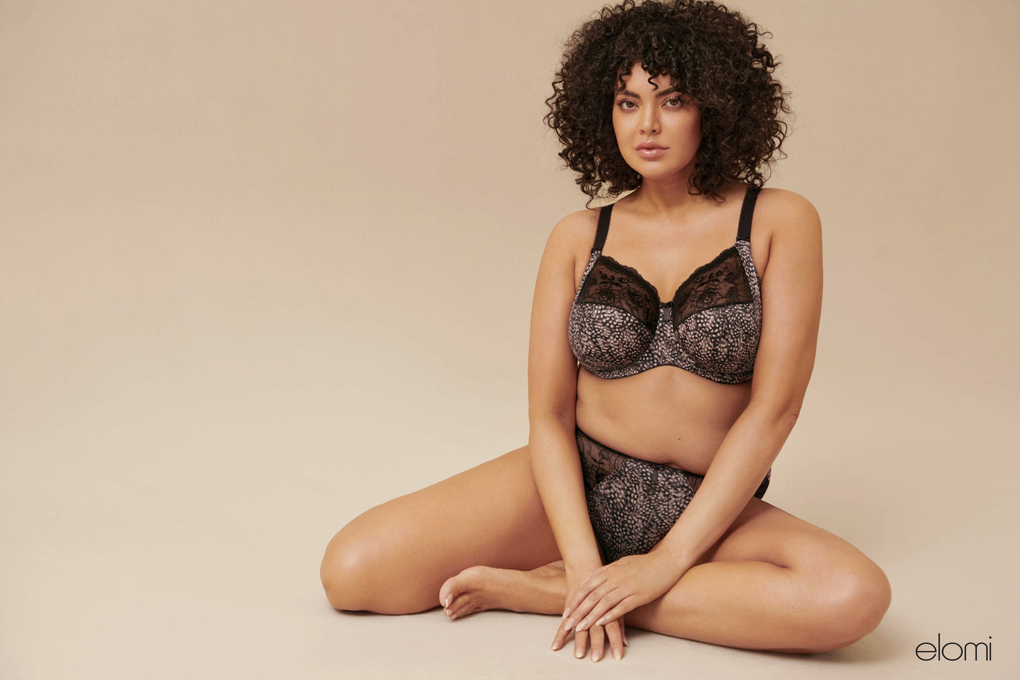 Elomi - Morgan Print - Ebony -  EL4110