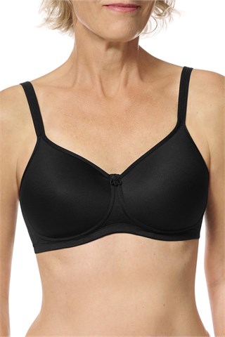 Amoena - Mara Soft Cup - Black - Mastectomy Bra - 44865