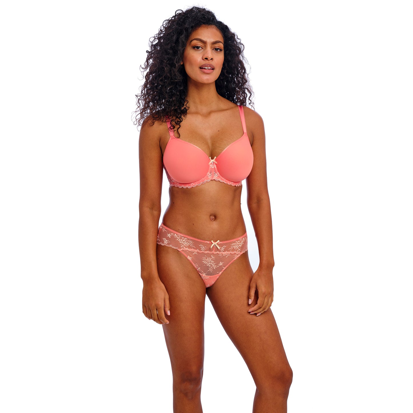 Freya Offbeat Decadence Sunset Coral Brief