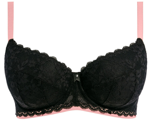 Freya -Offbeat U/W Padded Half Cup Bra - AA5453 - Black